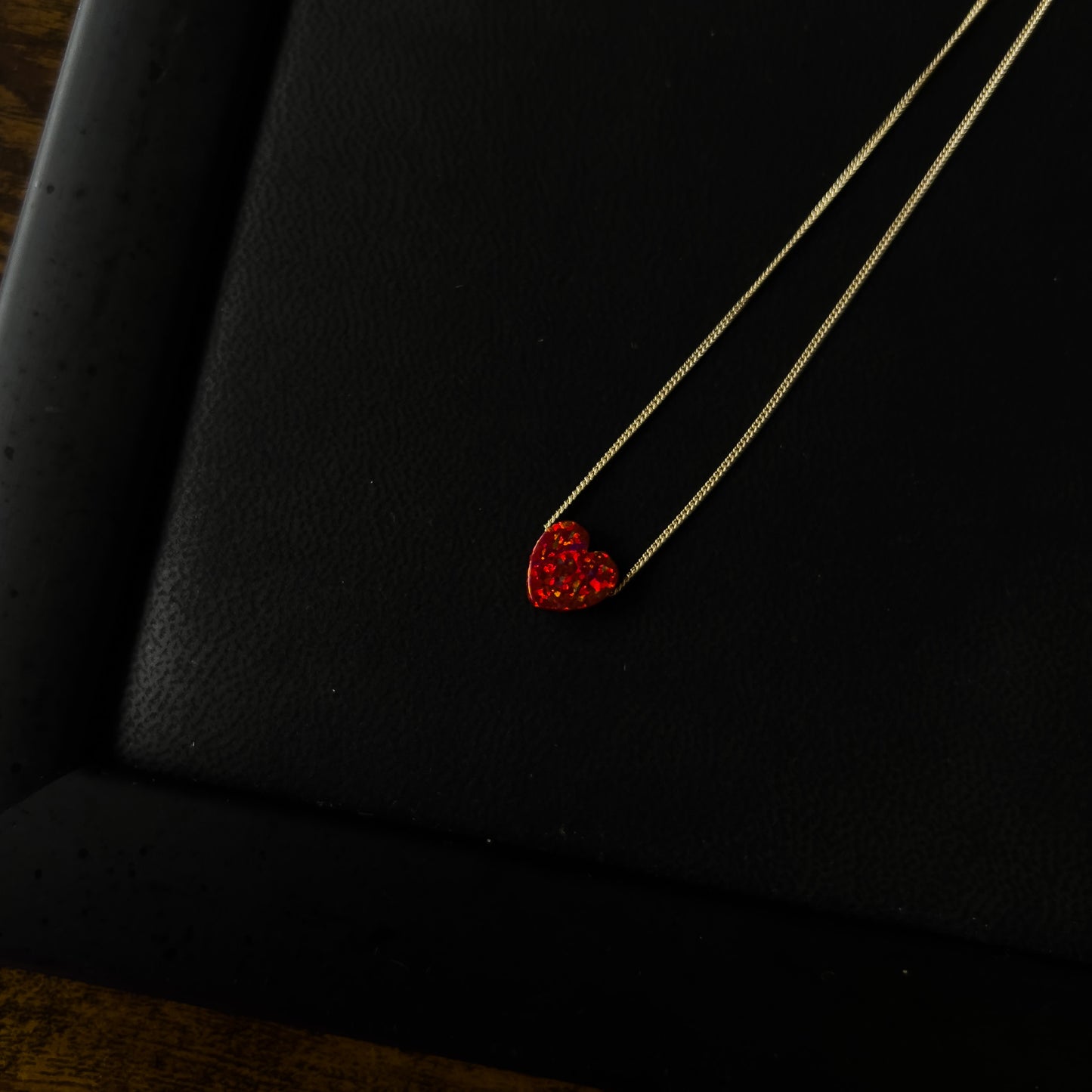Opal Heart Necklace