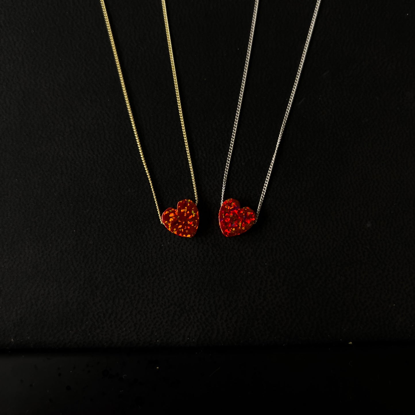 Opal Heart Necklace