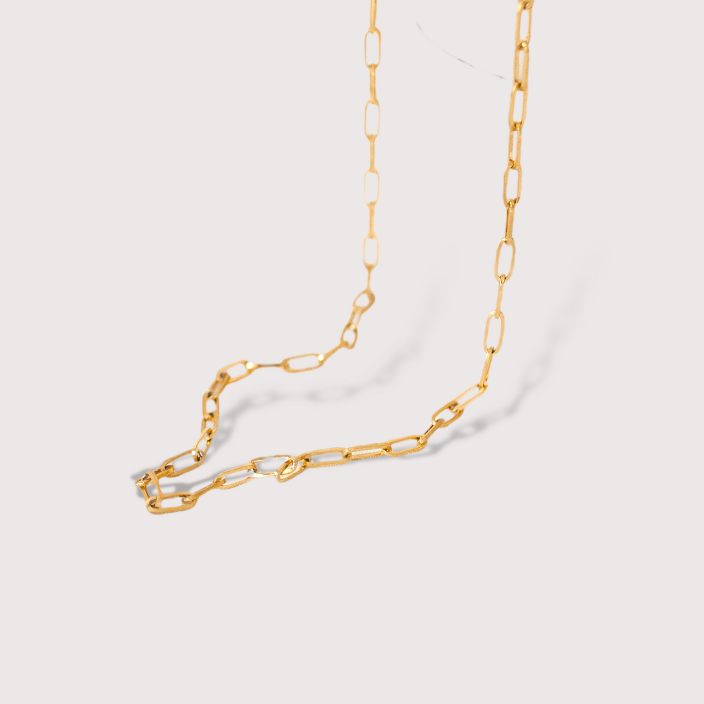 Gold Paperclip Chain Necklace