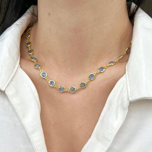 Gold Topaz Necklace