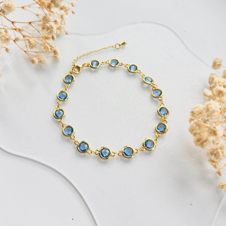 Blue Crystal Bracelet