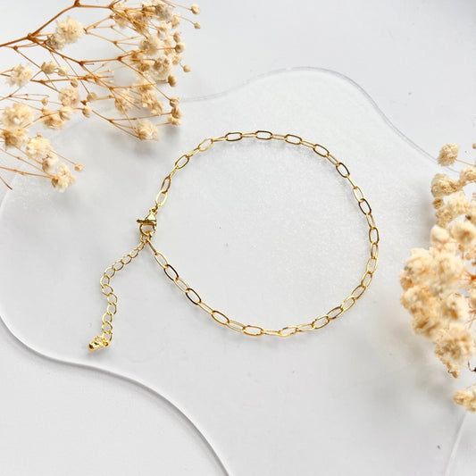 Dainty Paperclip Bracelet