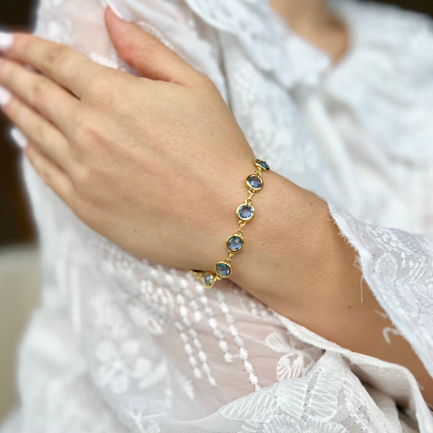 Blue Crystal Bracelet