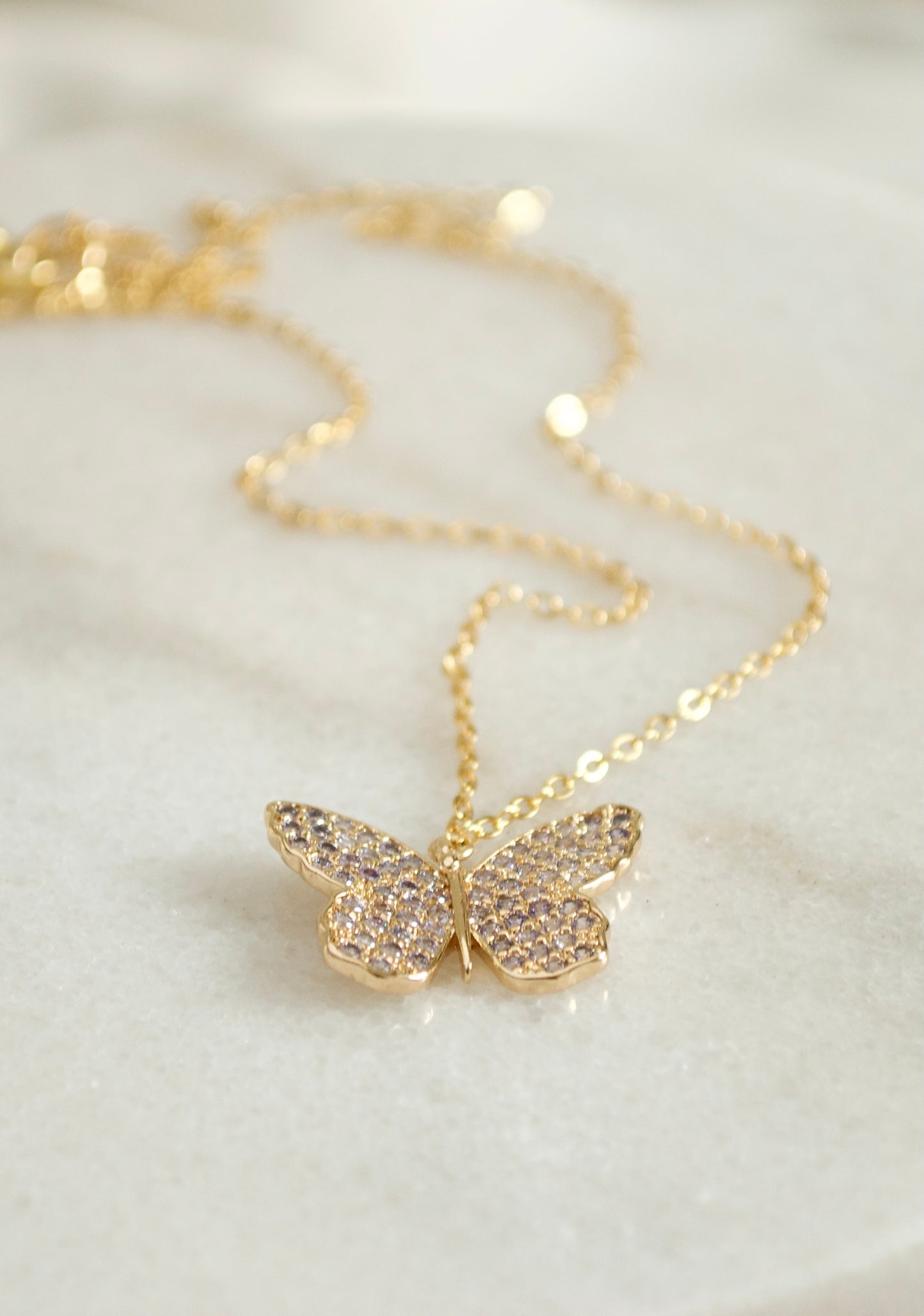 Crystal Butterfly Necklace