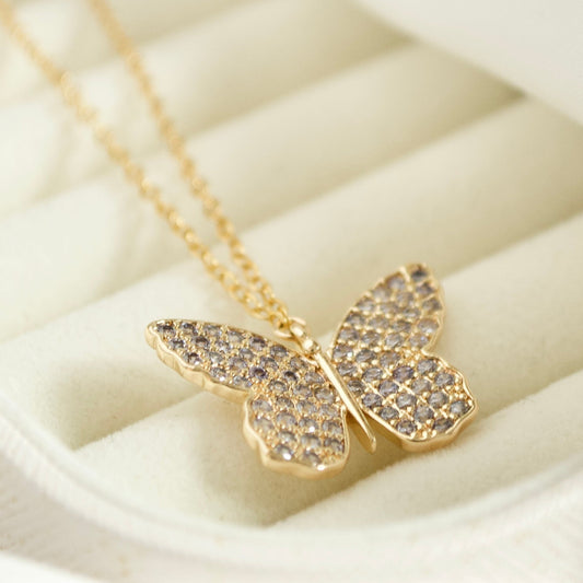 Crystal Butterfly Necklace