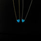 Blue Opal Heart Necklace