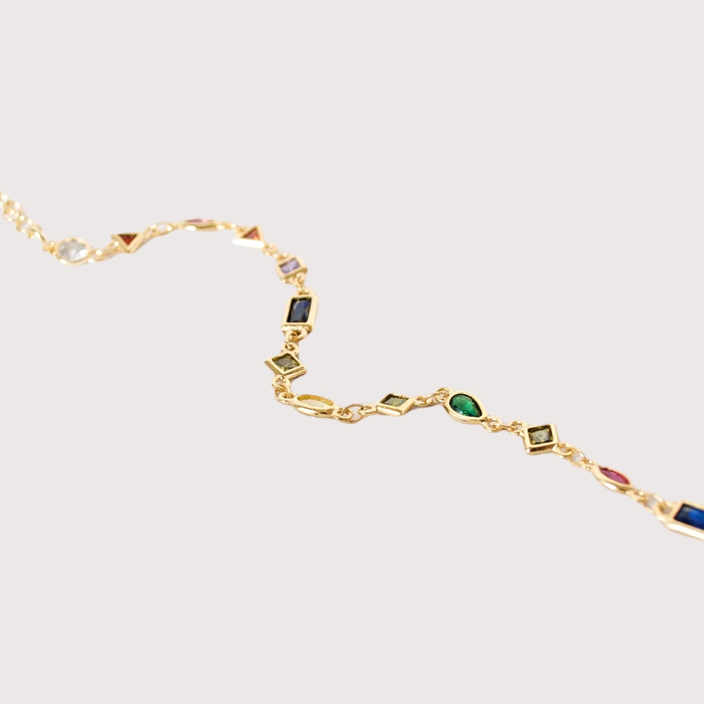 Gold Crystal Anklet