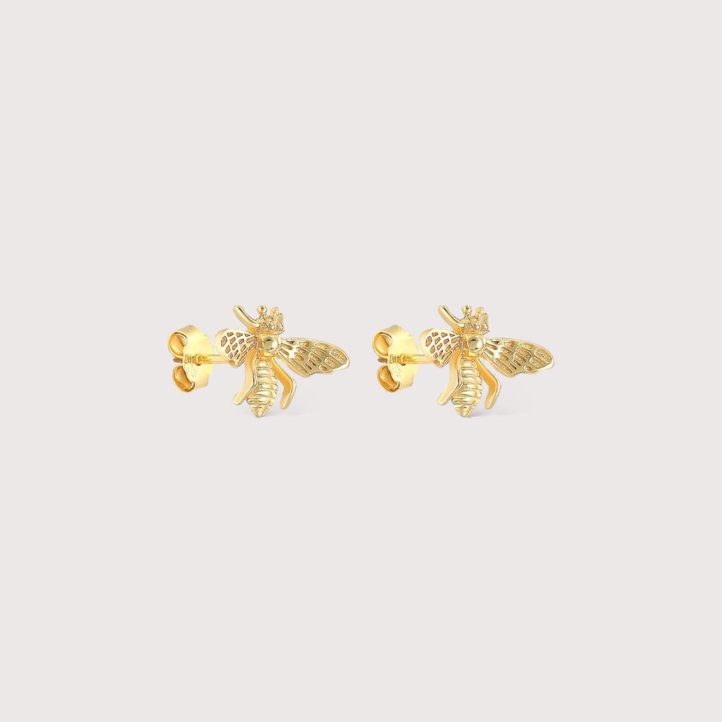 Gold Vermeil Bee Earrings