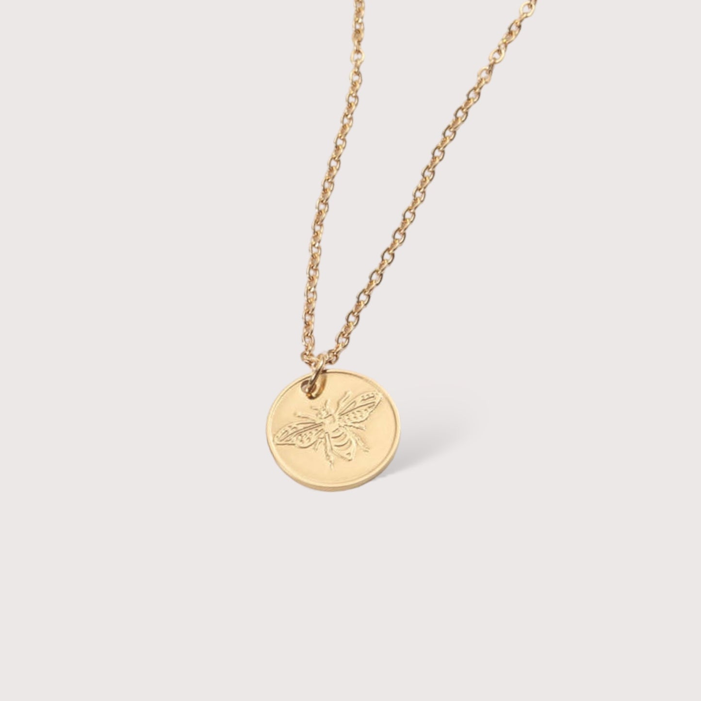 Bee Coin Necklace