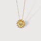 Gold Sunflower Necklace