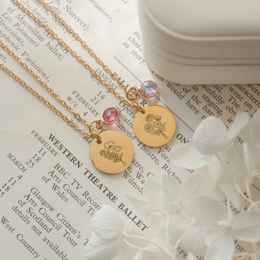 Birth Flower Necklace