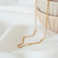 Gold Paperclip Chain Necklace