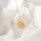 Gold Sunflower Necklace