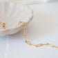 Gold Paperclip Chain Bracelet