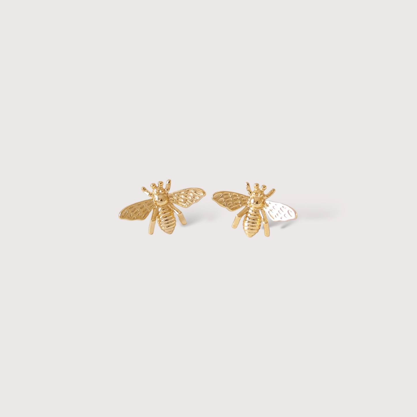 Gold Vermeil Bee Earrings