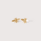 Gold Vermeil Bee Earrings